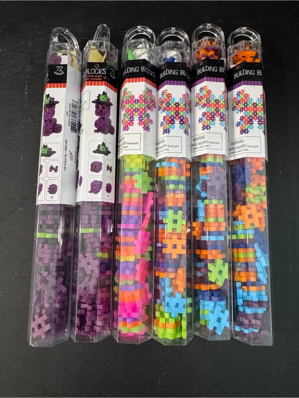 LOT OF 6 Target Bullseye Mini Hashtag Building Blocks NEW Butterfly Cat Hallowee